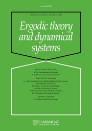 Ergodic Theory and Dynamical Systems